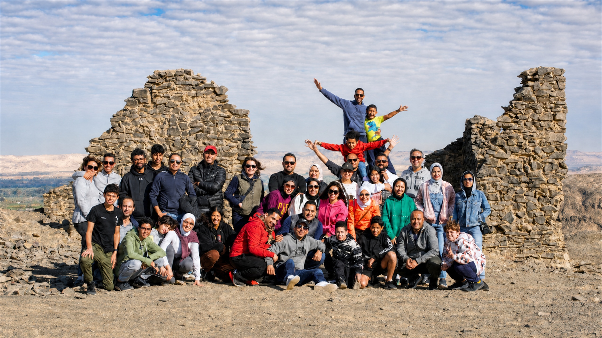National Discovery community together on a desert adventure